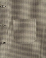 (UNISEX) Fireman Buckle Check Shirt