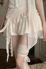 SWAN LACE HAIRBAND cream