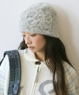 LOVE SELLER LEOPARD KNIT BEANIE GREY(CV2GFUAB31A)