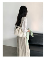 Natural Canvas Shirred Pouch Bag - A Drawstring Bag with a Unique Vibe