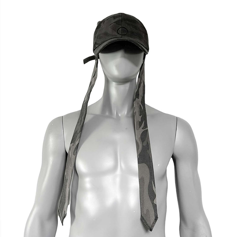 Label multi-tie scarf