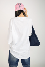 (UNISEX)ivory boxy T