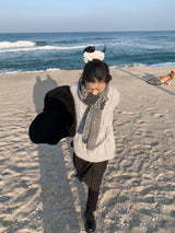  HIGHNECK BUTTON KNIT