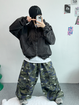 フラワーパターンカモフラージュ🤍💚