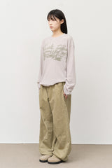 (W)グラフィックスプリントロングスリーブ