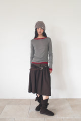 WHIPPING HAIR BAND & BEANIE (COCOA)
