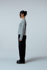 ストリートリーグのぼかしアートワークのロングスウェットパンツ (ブラック)