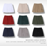 Liu Washing Cargo Banding Shorts