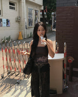 Rose long skirt