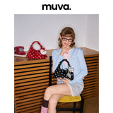 muva. ポルカドット ミニ ライスボールバッグ