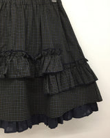 Lo-fi check layer skirt (1color)