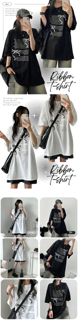 ダリレタリングオーバーサイズフィット半袖Tシャツ