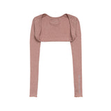 SOFT CREAM LETTERING BOLERO - PINK