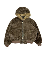 No.1507 camo&fur reversible bomber JK