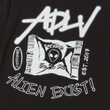 25SS ADLV エイリアン半袖Tシャツ ブラック