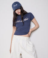 Cropped Signature Tee