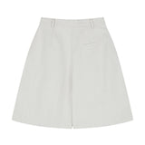 コットンウォッシングハーフパンツ　アイボリー