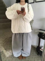 ツイストウールニット