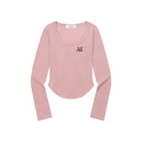 MARIEL SQUARE NECK CROP T (6Color)