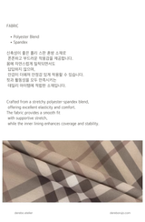 London checkered V-neck long-sleeved shirt