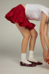 EVIE celyn DIVIDED SKIRT RED