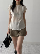 [2way] French Twill Nylon Handbag