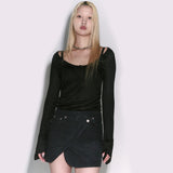 Barbour mini skirt [Navy check]