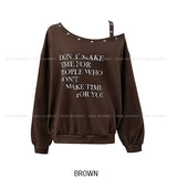 Vint Eyelet Strap Sweatshirt