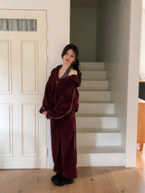 [SET] Line Fleece Hood Zip-up + Jogger Pants (3color)