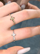 Mini Stud Cross Ring