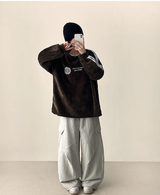 ノアダイアゴナルインシジョンカーゴヘムストリングワイドパンツ