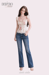 Flora Lace Bustier Blouse