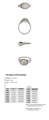 Milk Stone Oval Ring