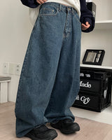 Aoi Semi Balloon Denim Wide Pants