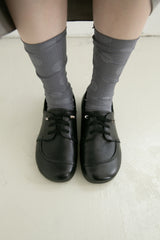 curve strap leather loafer(230-250)