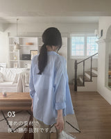 【MADE】See through striped shirt
