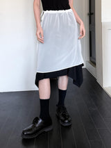  STRING LAYERED SHEER SKIRT