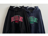Juno Brisbane Embroidery Lettering Overfit Hoodie