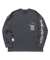 カオスワッペンピグメントロングTシャツ(チャコール)