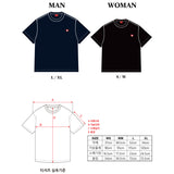 ハートバイカーパッチTシャツ ネイビー(MAN)