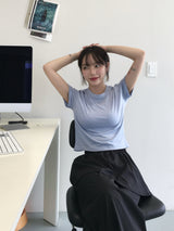 デイリークロップ半袖Tシャツ (10c)