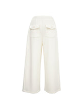 Pintuck Line Wide Sweatpants