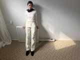 slim v-neck knit top