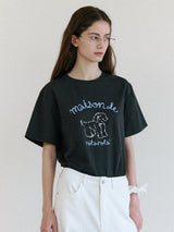 メゾンローラパピーフレンズTシャツ チャコール