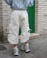 [UNISEX] バミューダカーゴワイドパンツ