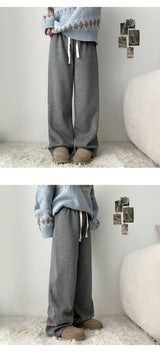 Bren ribbed fleece banding pants