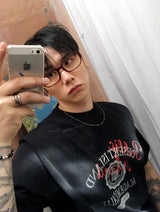 No.1731 retro horn-rimmed glasses