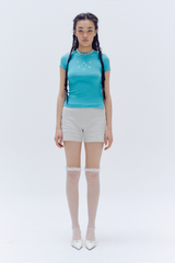ロゴサイドボタンTシャツ(T18115S)