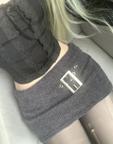 Gant Belt Knit Skirt (dark gray)