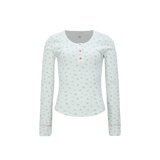flower long sleeve white